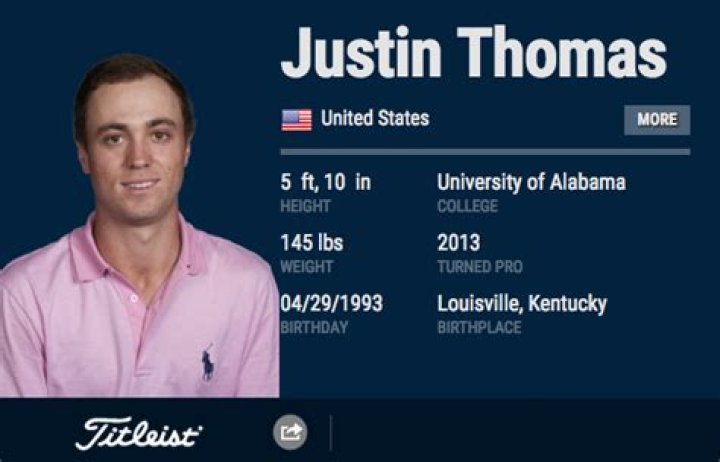 Justin Thomas Height: How Tall Is Justin Thomas?