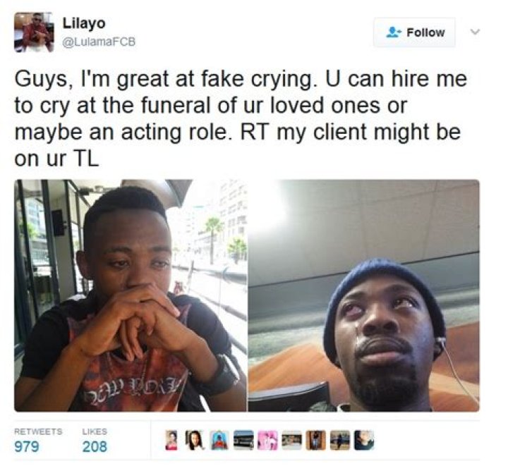 Meet Man Who Cries Professionally At People’s Funerals For Outrageous Fees