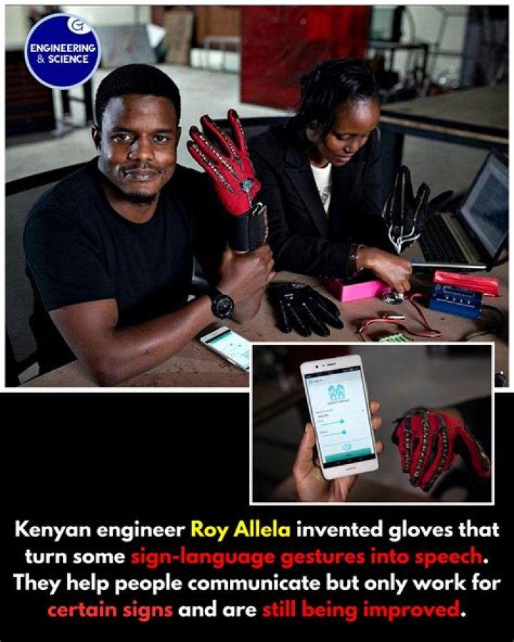 Meet Roy Allela, The Engineer Who Invented Gloves That Can Turn Sign Languages To Audible Speech